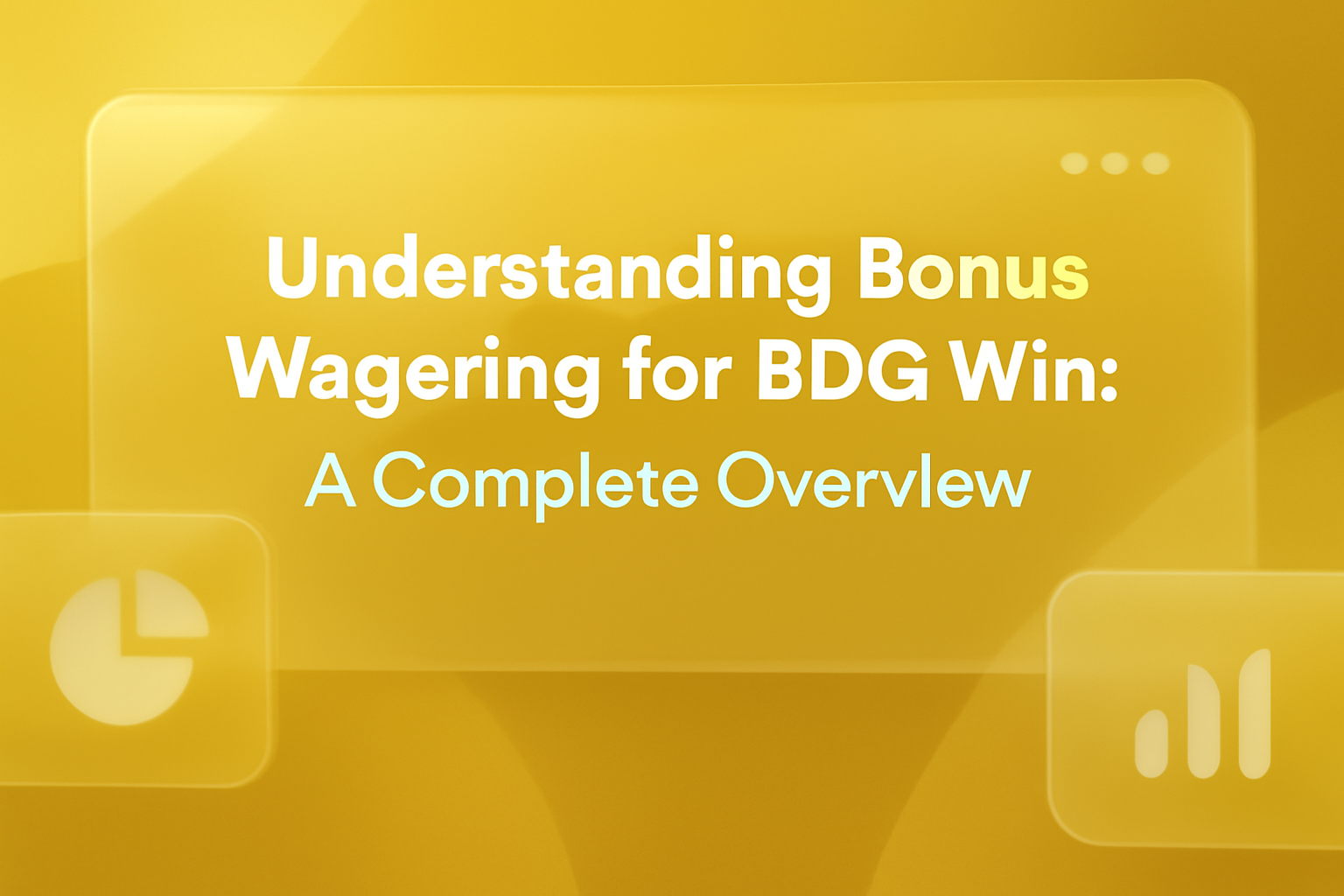 An informational scene showcasing the current BDG Win status with #cfbe23 accents.