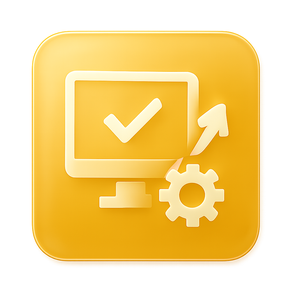 A professional icon representing BDG Win Status support.