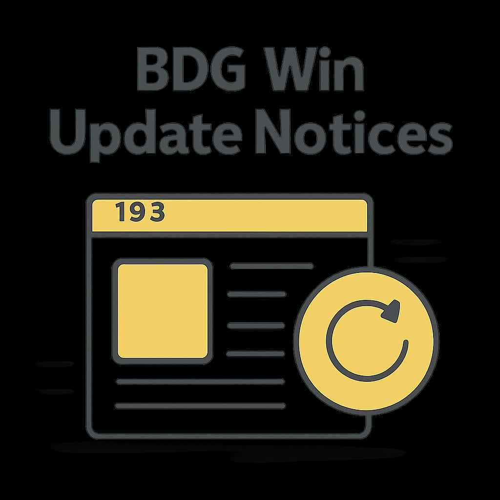 Educational diagram related to BDG Win Update Notices.