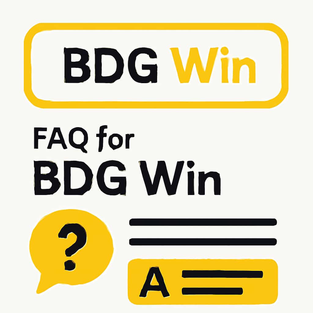 An educational diagram highlighting FAQs for BDG Win Users.