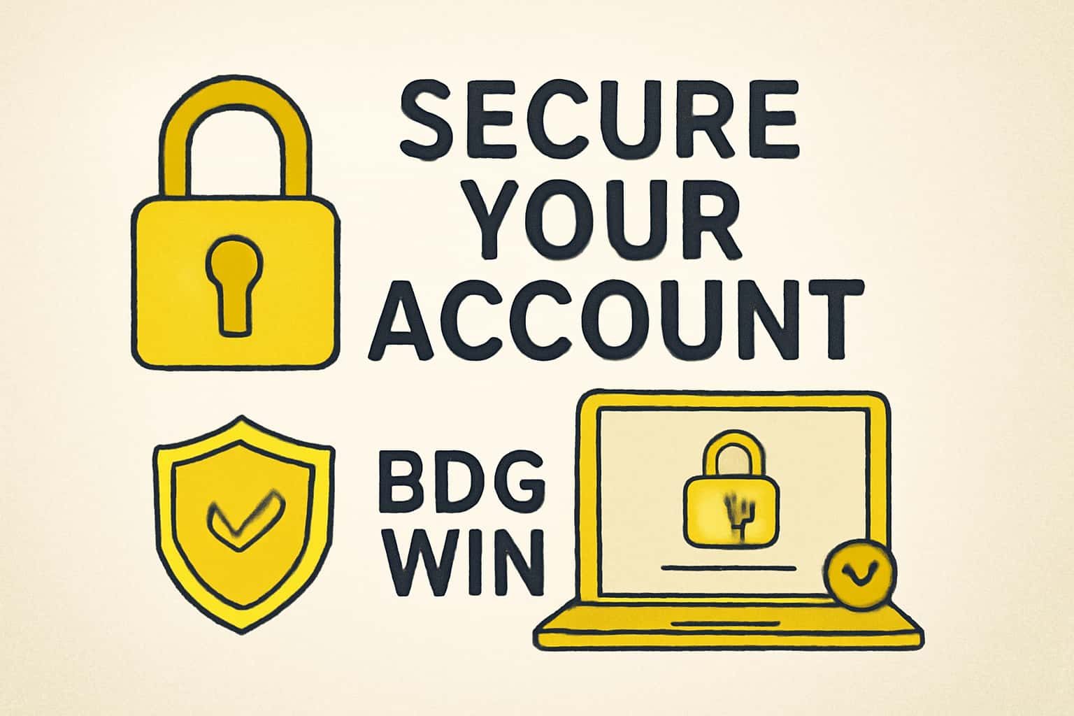 An informative visual representation highlighting the importance of securing your BDG Win account.