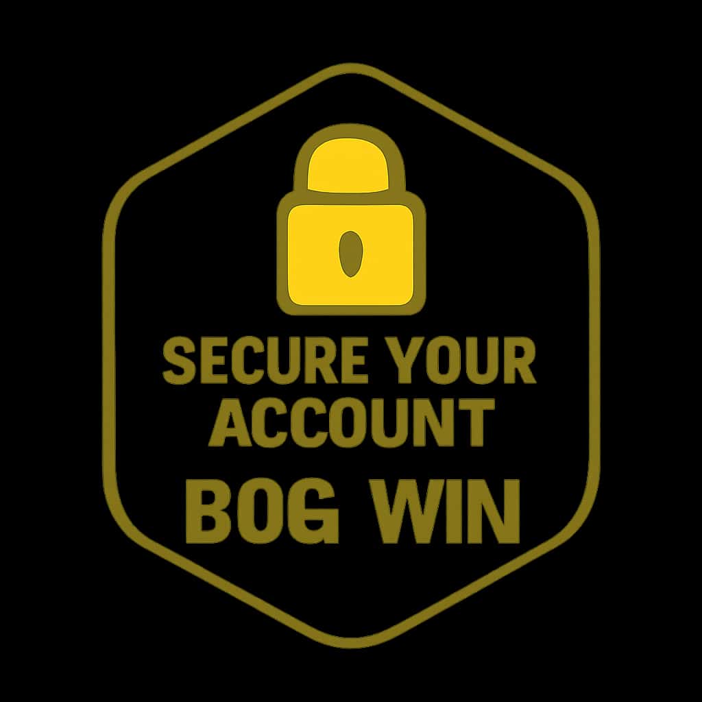 A badge representing account security for BDG Win.