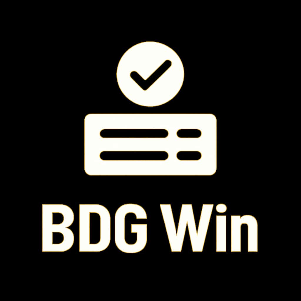 A badge icon representing the current server status for BDG Win.