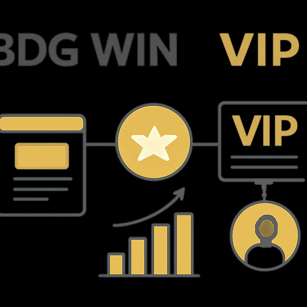 Diagram detailing BDG Win VIP benefits.